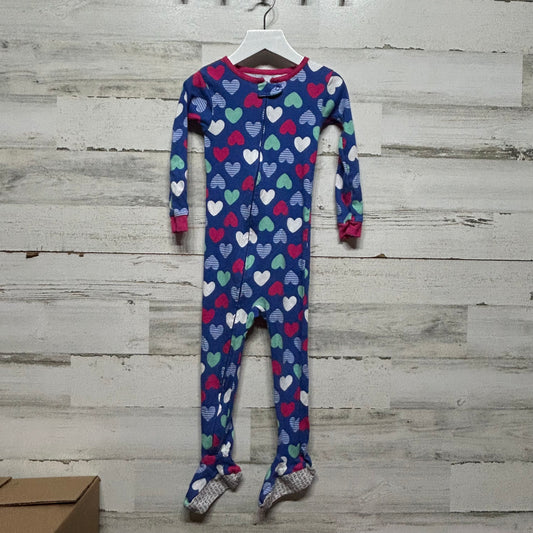 Girls Size 3t Carter's Heart Footie - Good Used Condition*