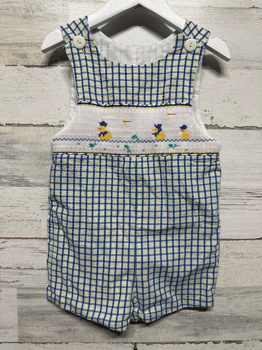 Boys Size 2 Wish Upon A Star Smocked Duck Jon Jon - Good Used Condition