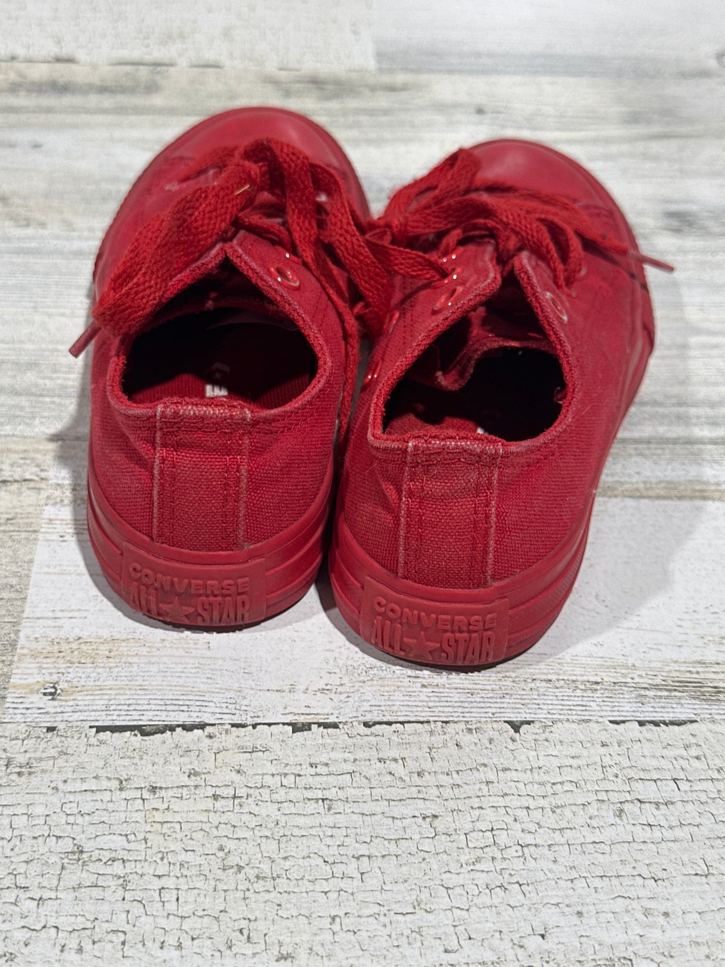 Converse Red Sneakers Shoes - Size Youth 12 - Good Used Condition