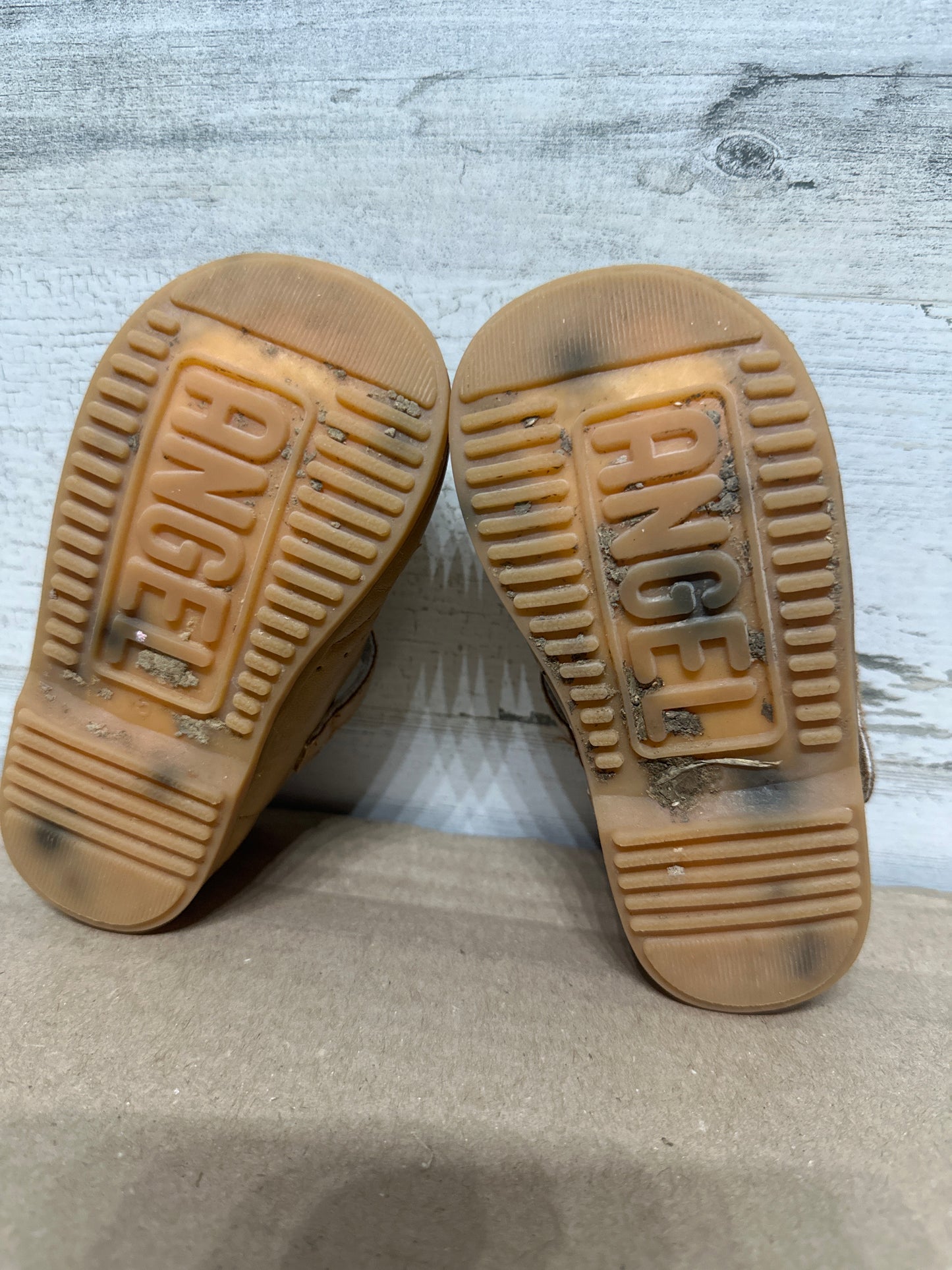 Size 5 Toddler Angel Baby Girls Mustard Golden Yellow T-Strap Mary Janes - Play Condition*