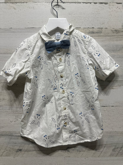 Boys Size 4t Old Navy Bunny Button Up Shirt - Good Used Condition