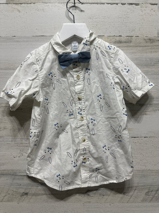 Boys Size 4t Old Navy Bunny Button Up Shirt - Good Used Condition