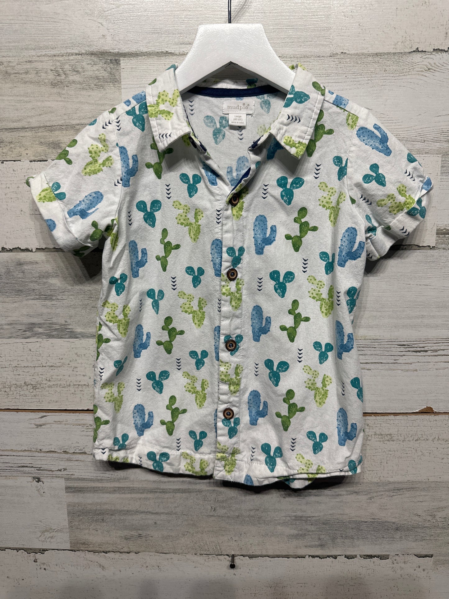 Mud Pie Cactus Shirt Toddler Boy Size 4t/5t GUC