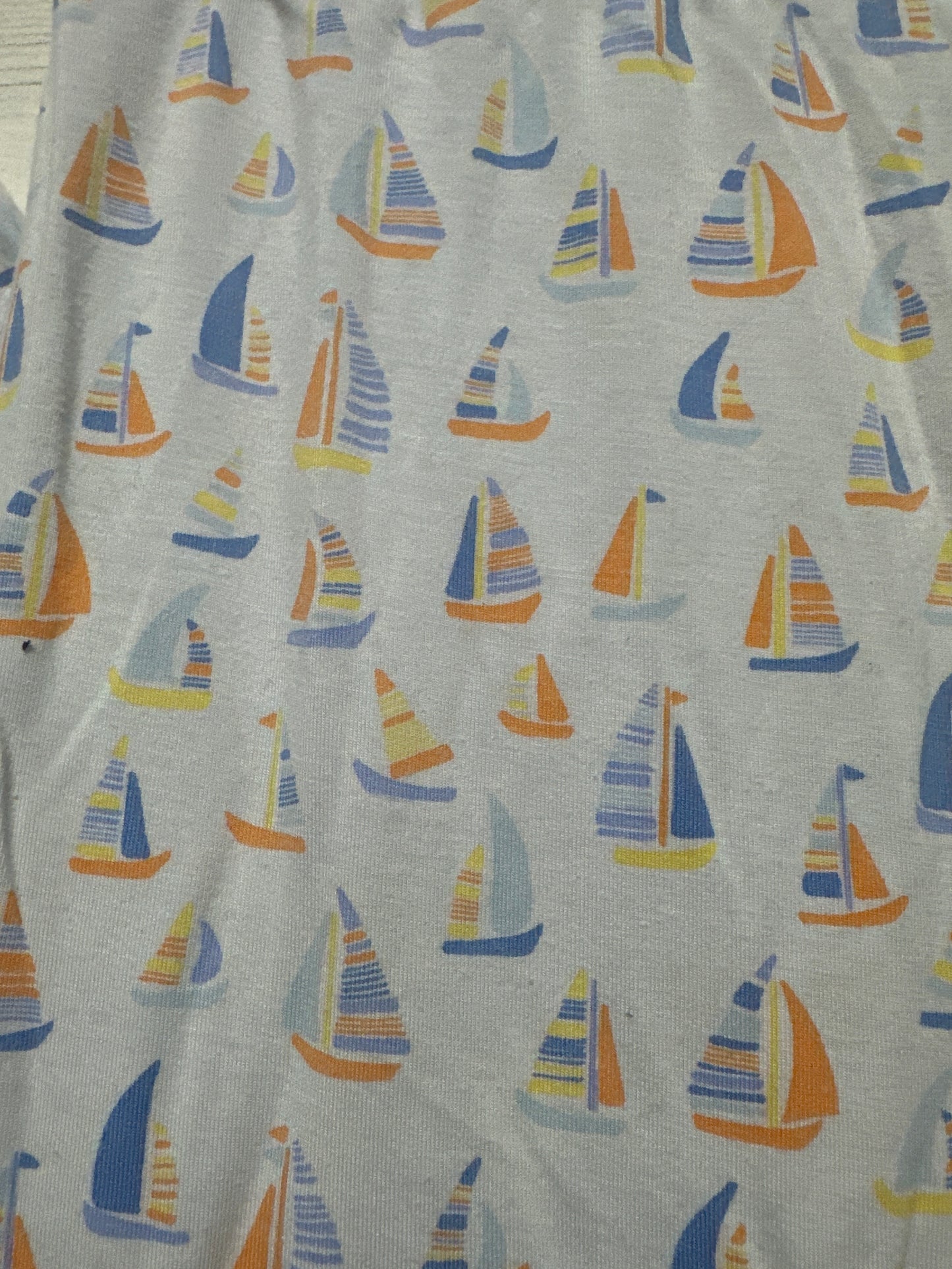 Magnetic Me Boys Size 8 Modal Sailboat Shorts Pajama Set VGUC