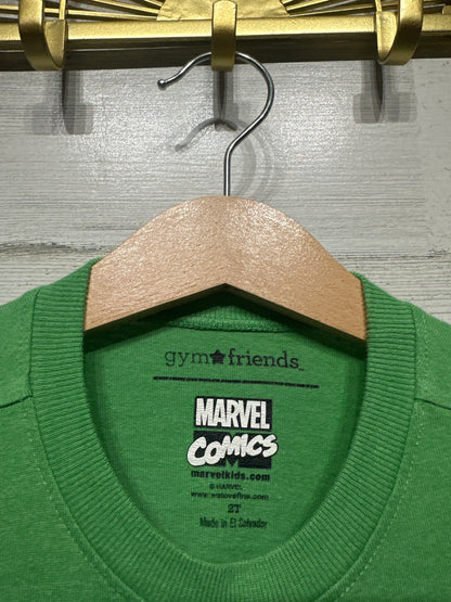 Boys Preowned Size 2t Gym Friends Marvel Hulk T-shirt - Good Used Condition