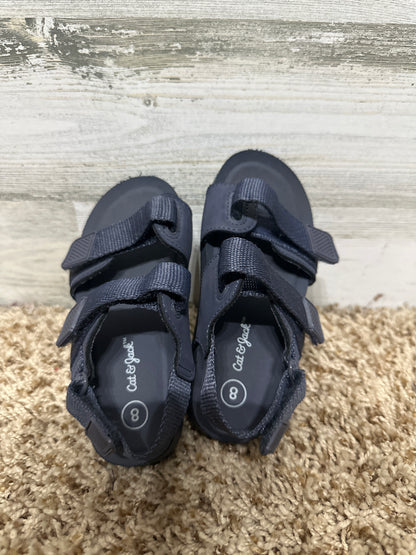 Boys Size 8 Toddler Cat and Jack Sandals - Good Used Condition