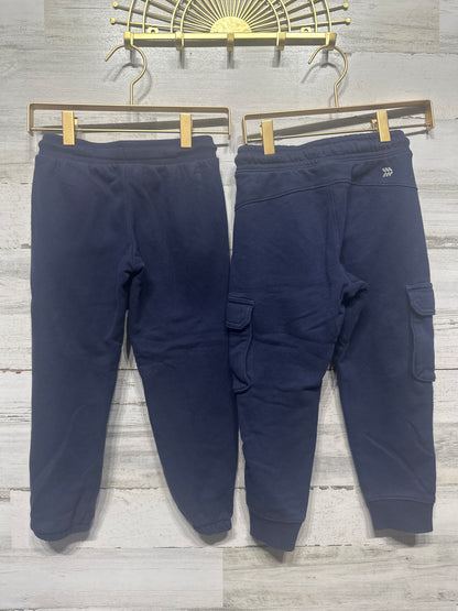 Boys Size 4/5 XS All in Motion Navy Sweatpants Lot (2 Pieces) - Good Used Condition