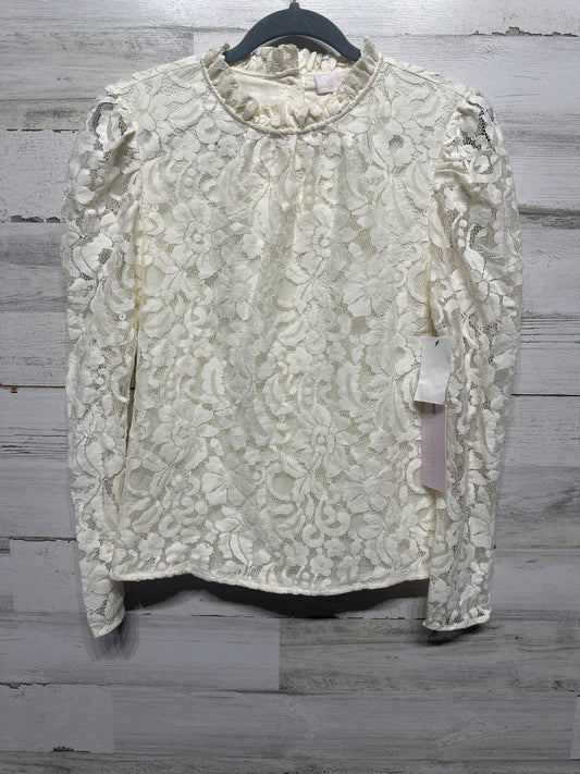 Women's Size Small Rachel Parcell (Nordstrom) Ivory Lace Shirt - New With Tags