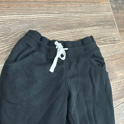 Girls Size 6/7 Cat and Jack Black Sweatpants - Good Used Condition
