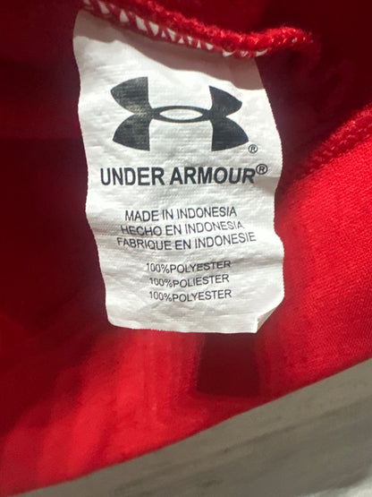 18m Under Armour Red Hooded Jacket - Good Used Condition