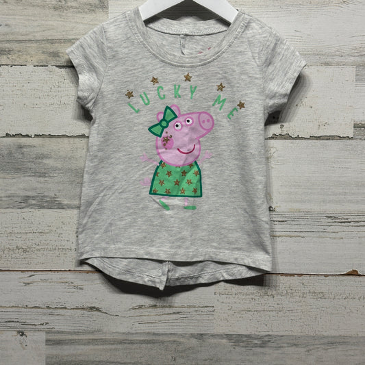Size 2t Peppa Pig Lucky Me Tee - Good Used Condition*