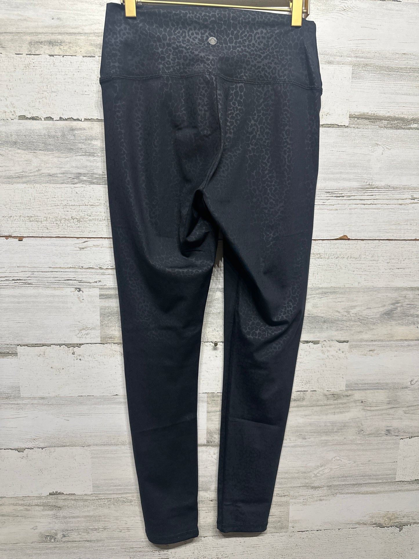 Women's Size Medium Jala Black Leopard Active Leggings - Very Good Used Condition