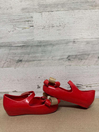 Size 10 Toddler Mini Melissa Red Bow Shoes  - Good Used Condition*