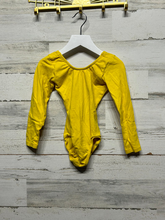 Girls 3-4 Years Starflower Yellow Leotard - Good Used Condition