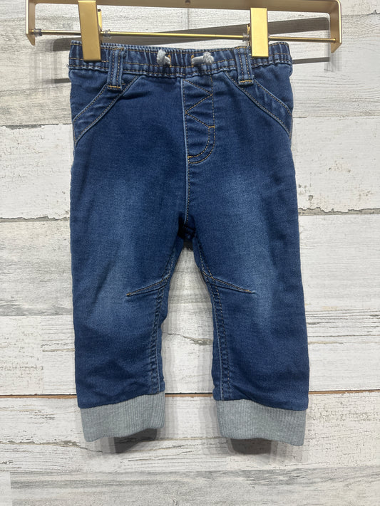 Boys Size 6-9m Cat & Jack Stretchy Jeans - Very Good Used Condition