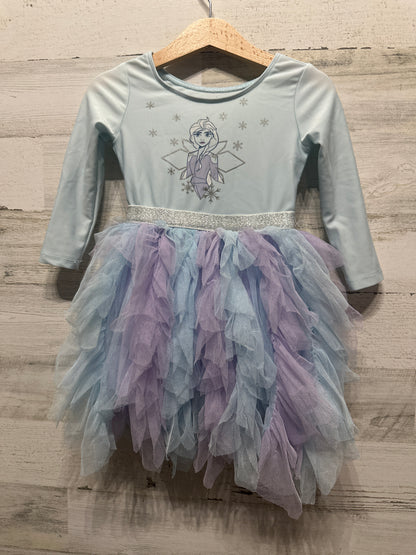 Girls Size 2t Disney Frozen Leotard Tutu Dress - Good Used Condition