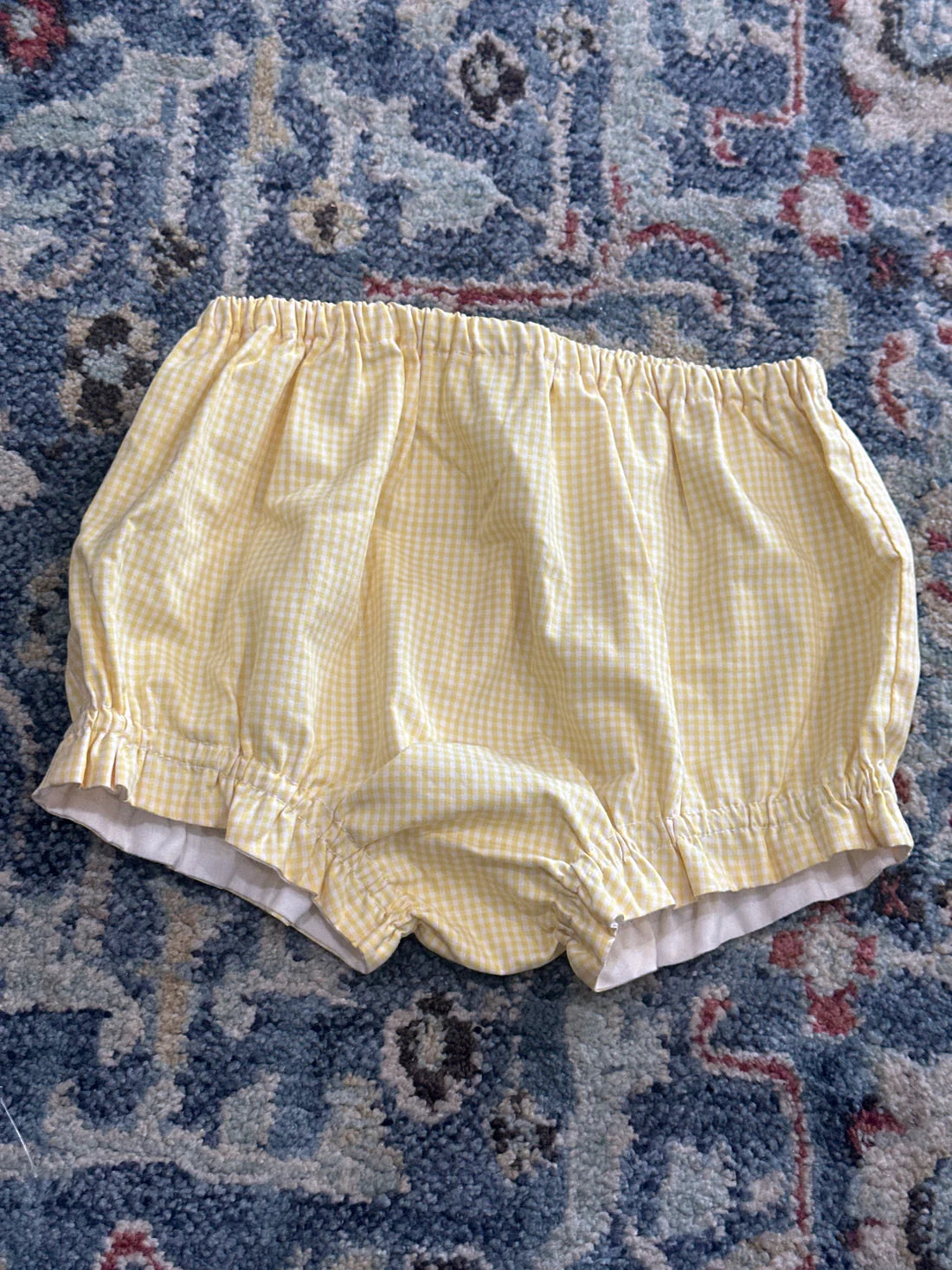 Yellow Plaid Girls 3T Bloomers VGUC