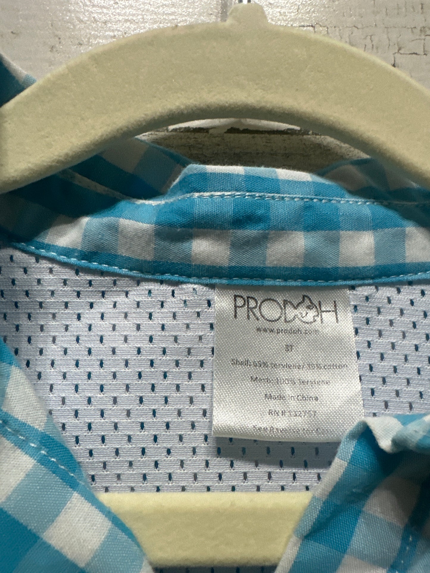 Girls Size 3t Prodoh Plaid Fishing Dress - Good Used Condition*