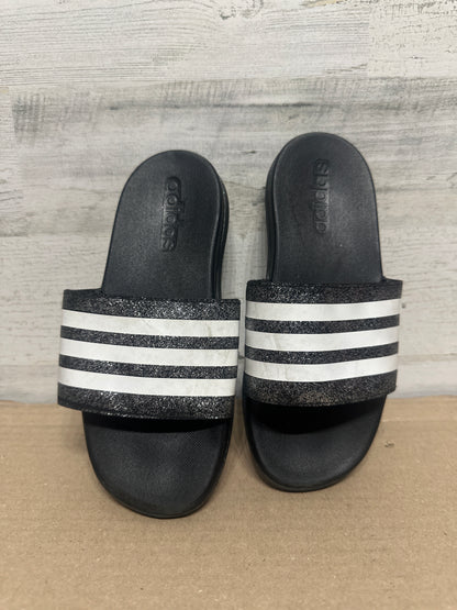 Size 2 (Youth) Adidas Glitter Slides - Good Used Condition*