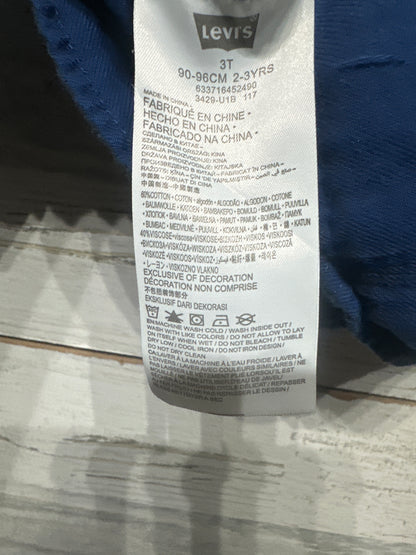 Levi’s Rainbow Embroidered Toddler 3T (2-3 Yrs) Button Up Shirt VGUC