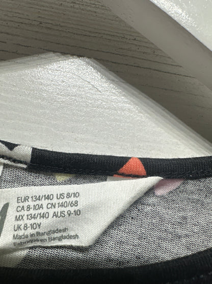 H&M Long Sleeve Heart Dress - Girls Size 8-10 - Very Good Used Condition