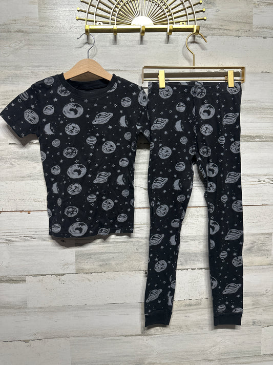Organic Cotton Space Pajama Set - Member's Mark - Boys Size 8 - Very Good Used Condition
