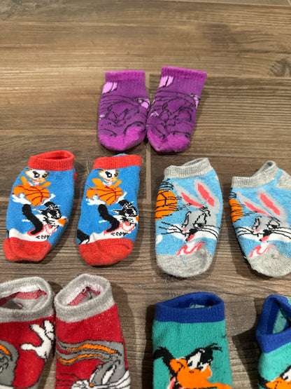 Boys Toddler Size Space Jam Socks - Good Used Condition