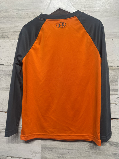 Under Armour Size 5 Long Sleeve Shirt Orange VGUC