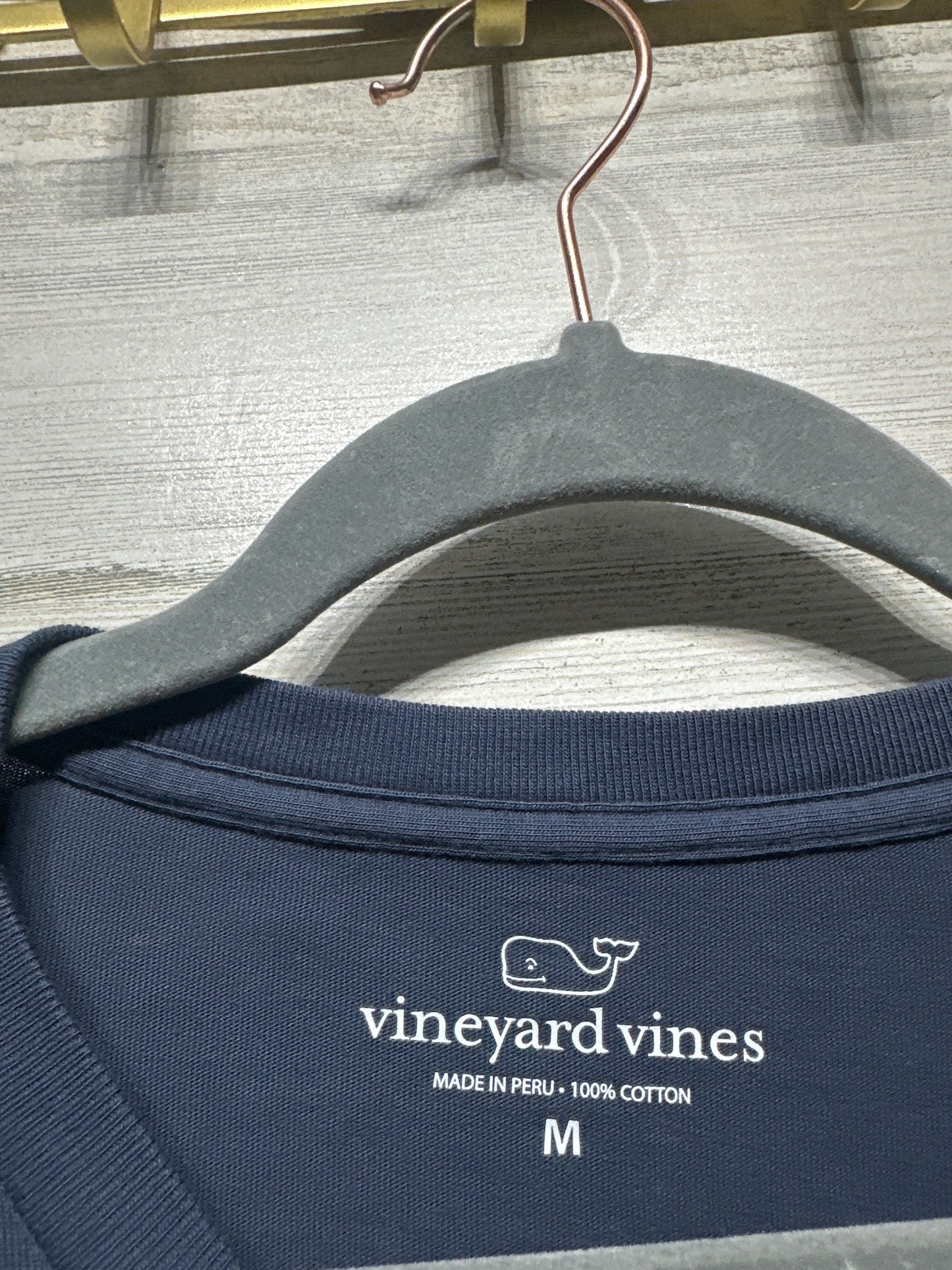 Vineyard Vines Men’s Medium Navy Blue Long Sleeve Shirt VGUC