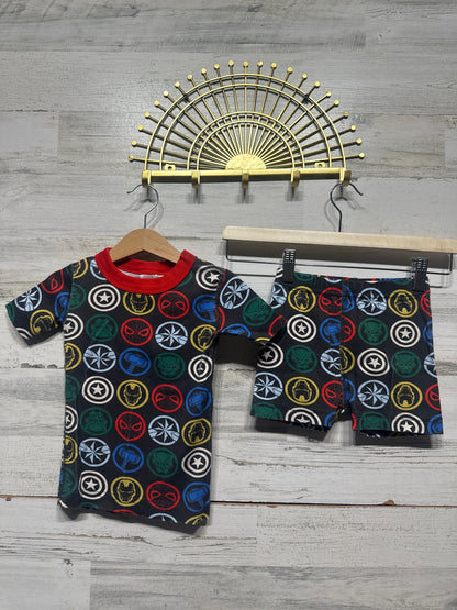 Boys Preowned Size 4 (100 cm) Hanna Andersson Marvel Organic Cotton Pajama Set - Very Good Used Condition