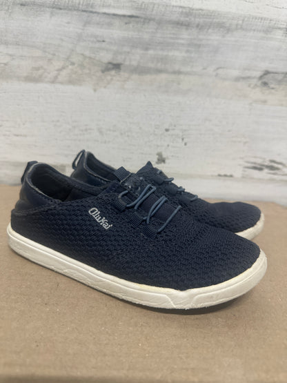 Size 13 (Little Kid) Olukai Navy Slip On Shoes - Good Used Condition