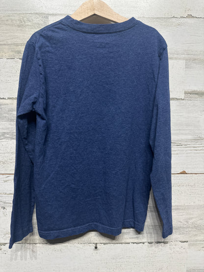 Boys Size 8 Polo Ralph Lauren Navy Long Sleeve Shirt - Very Good Used Condition