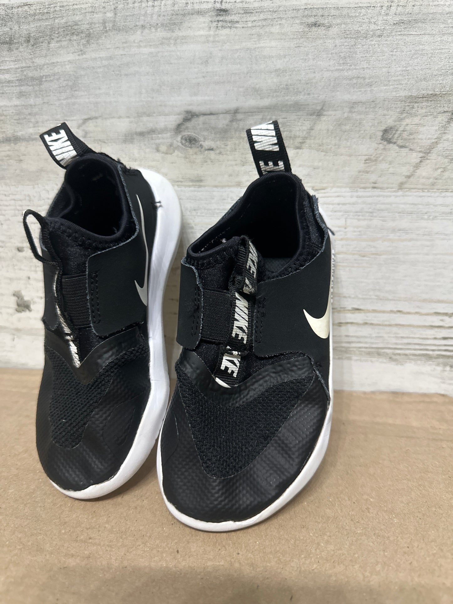 Fit like 8 toddler - Marked Size 10 (Toddler) Nike Black Flex Runner Slip On Shoes - Good Used Condition*