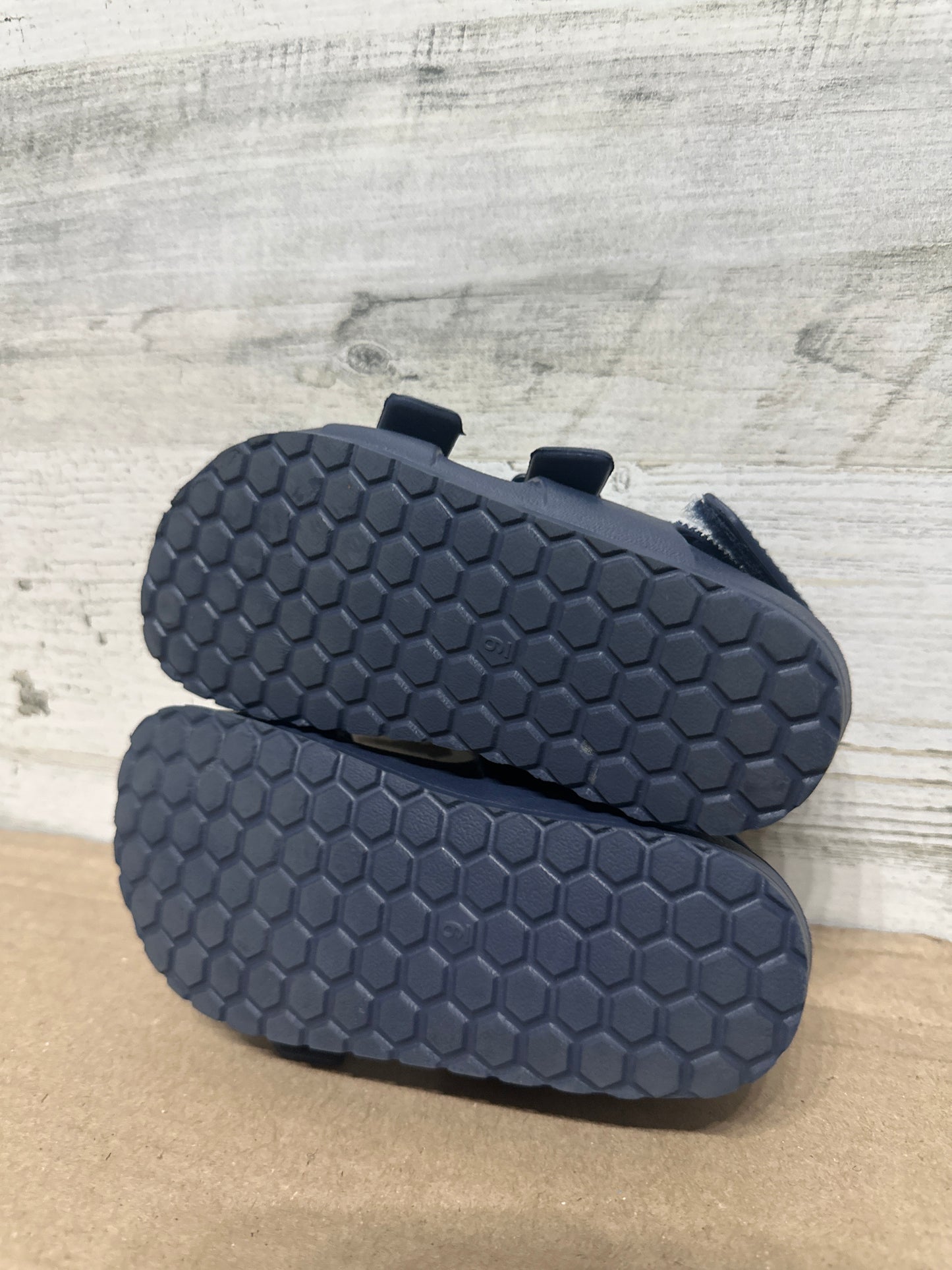 Size 9 (Toddler) Cat and Jack Navy Blue Sandals - Very Good Used Condition