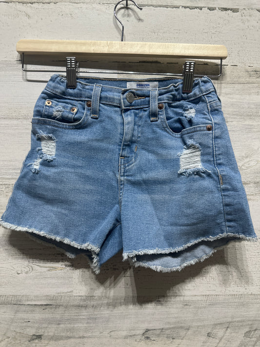 Girls Preowned Size 10 Denizen from Levi’s High Rise Distressed Shorts - Very Good Used Condition