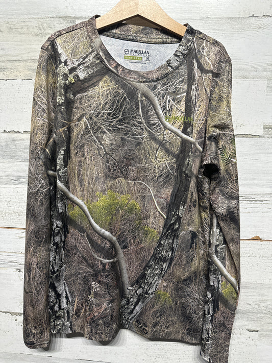 Magellan Hunt Gear Camo Drifit Long Sleeve Shirt Boys Medium 10-12 VGUC