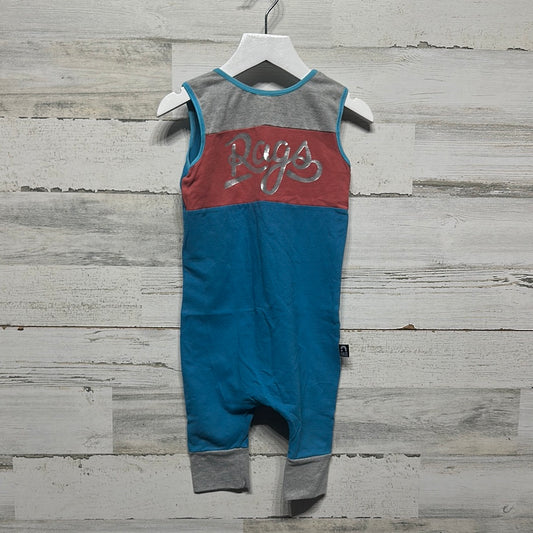 Size 2t Rags Romper - Rags Silver Logo  - Very Good Used Condition