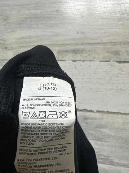 Girls Size 10-12 Large Old Navy Active Powersoft High Rise Go-Dry Black Joggers - Very Good Used Condition