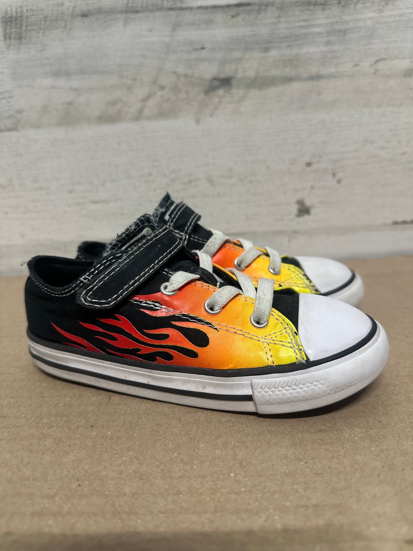 Size 10 Toddler Converse Flame Shoes - Good Used Condition*