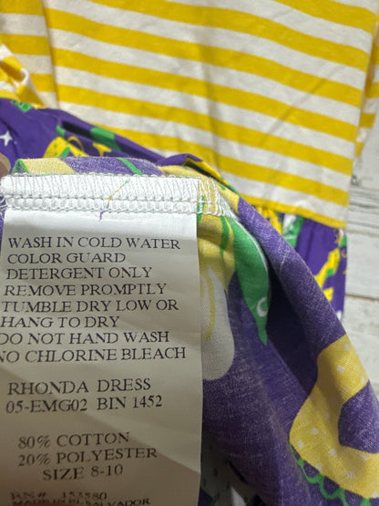 Girls Size 8-10 Eleanor Rose Mardi Gras Dress - Play Condition*