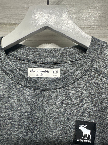 Boys Size 9-10 Abercrombie Kids Grey Drifit Shirt -  Very Good Used Condition
