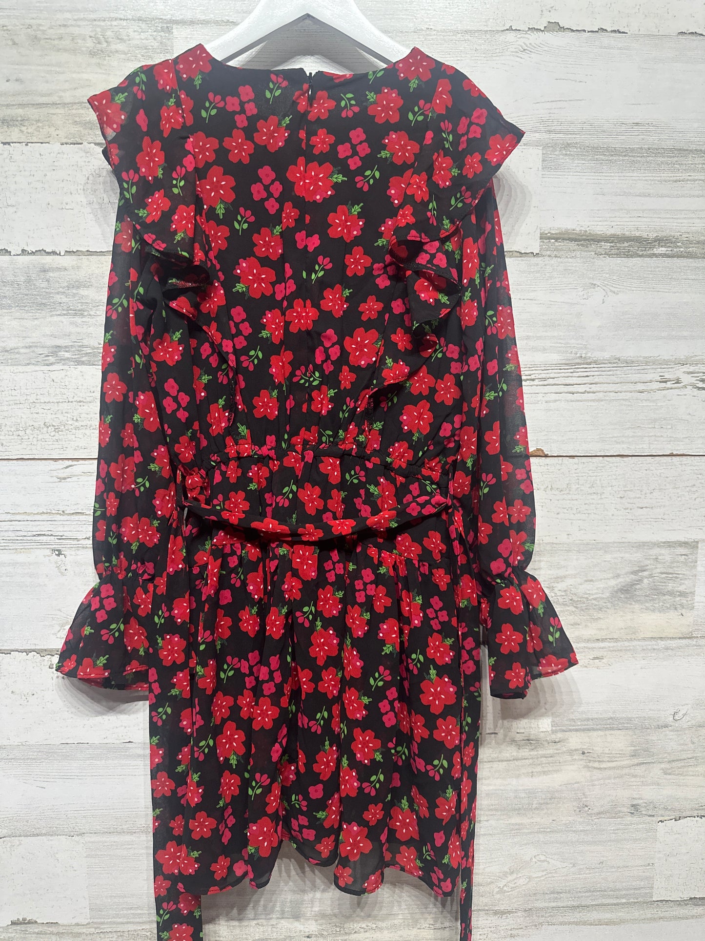 Size 12 Kidpik Floral Long Sleeve Dress - Very Good Used Condition