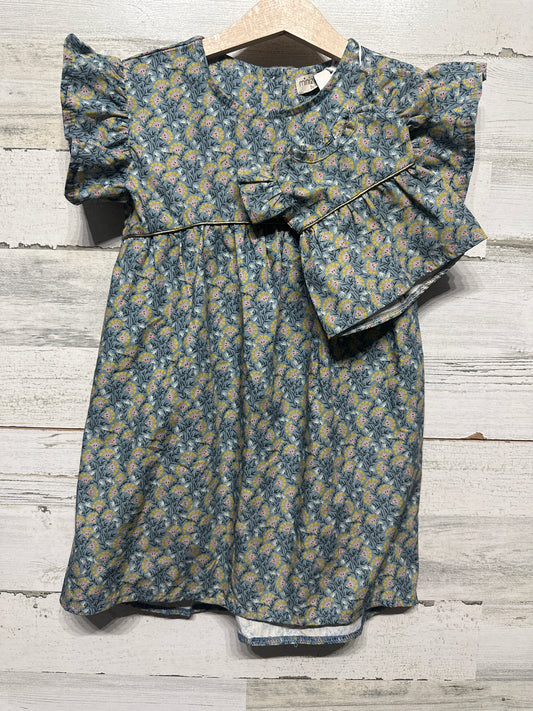 Size 3/4 Years Minikane Duo Collection -  Floral Girls Dress with Matching Doll Dress - New With Tags