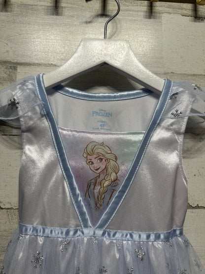 Size 4t Disney Frozen Elsa Princess Nighgown - Very Good Used Condition