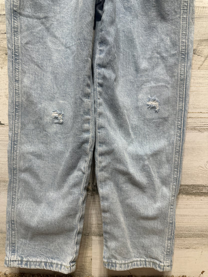 Girls Size 6 H&M Distressed Denim Overalls - Very Good Used Condition