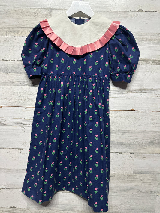 Vintage Suzanne Lively Floral Cottagecore Dress - Fits Like Girls Size 4-6 - Good Used Condition