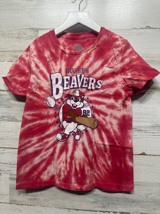 Boys Preowned Size Youth Small Buc-ee’s Beavers Baseball T-Shirt - Good Used Condition