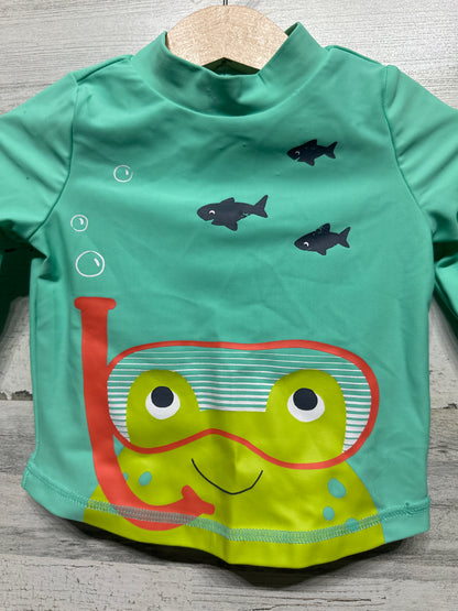 Boys Size 3-6m Simple Joys Frog Swim Set - Good Used Condition