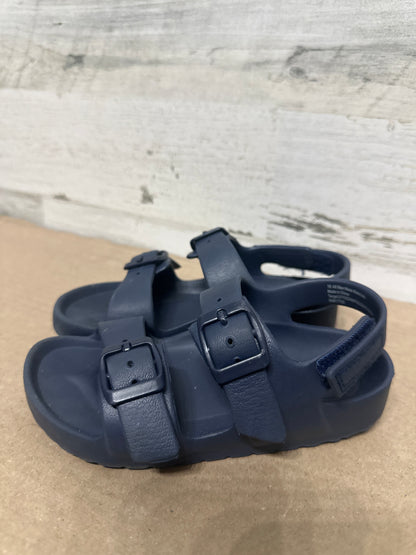Size 10 (Toddler) Cat and Jack Navy Blue Sandals - Very Good Used Condition
