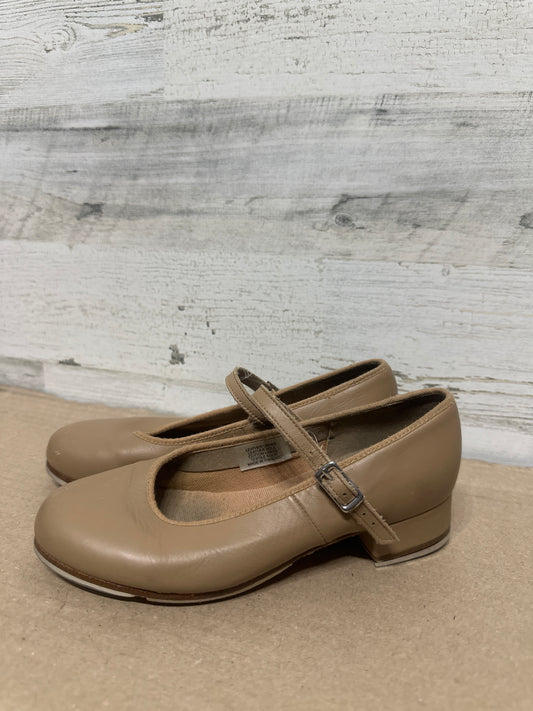 Size 1.5 (Youth) Bloch Tan Techno Tap Shoes - Good Used Condition*